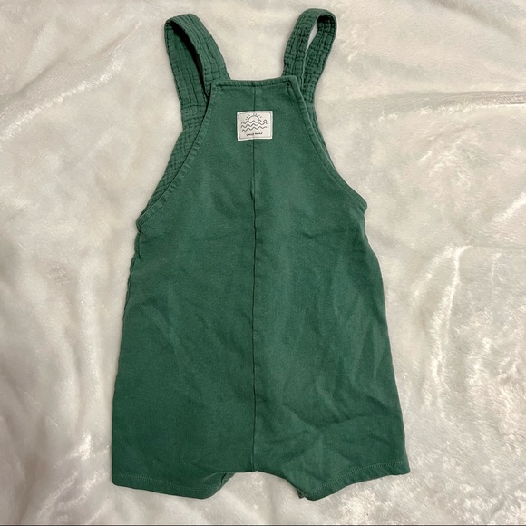 Zara Baby 3-4 Years Unisex Boys Girls Cotton Gauze Teal Green Romper 3T 4T - Picture 5 of 8